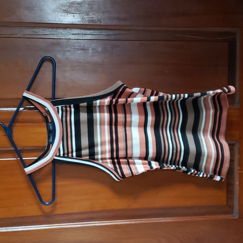 Derek Heart Striped Tank Top Size Large
